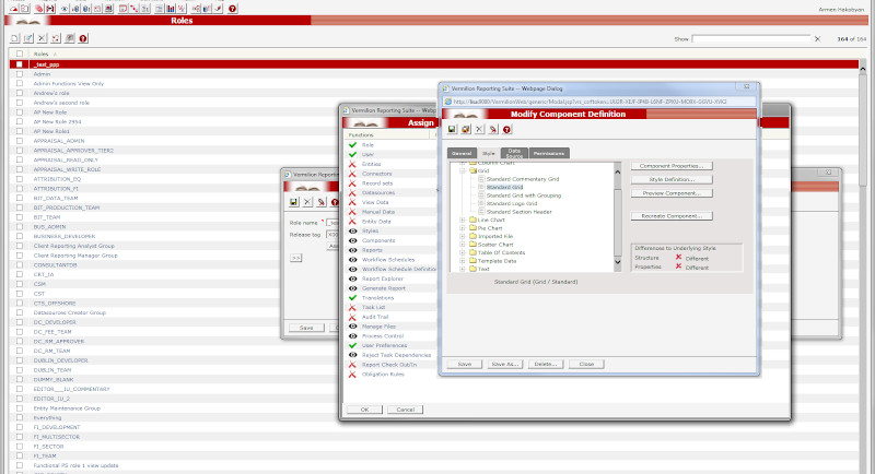 Fin-tech UI before simplification