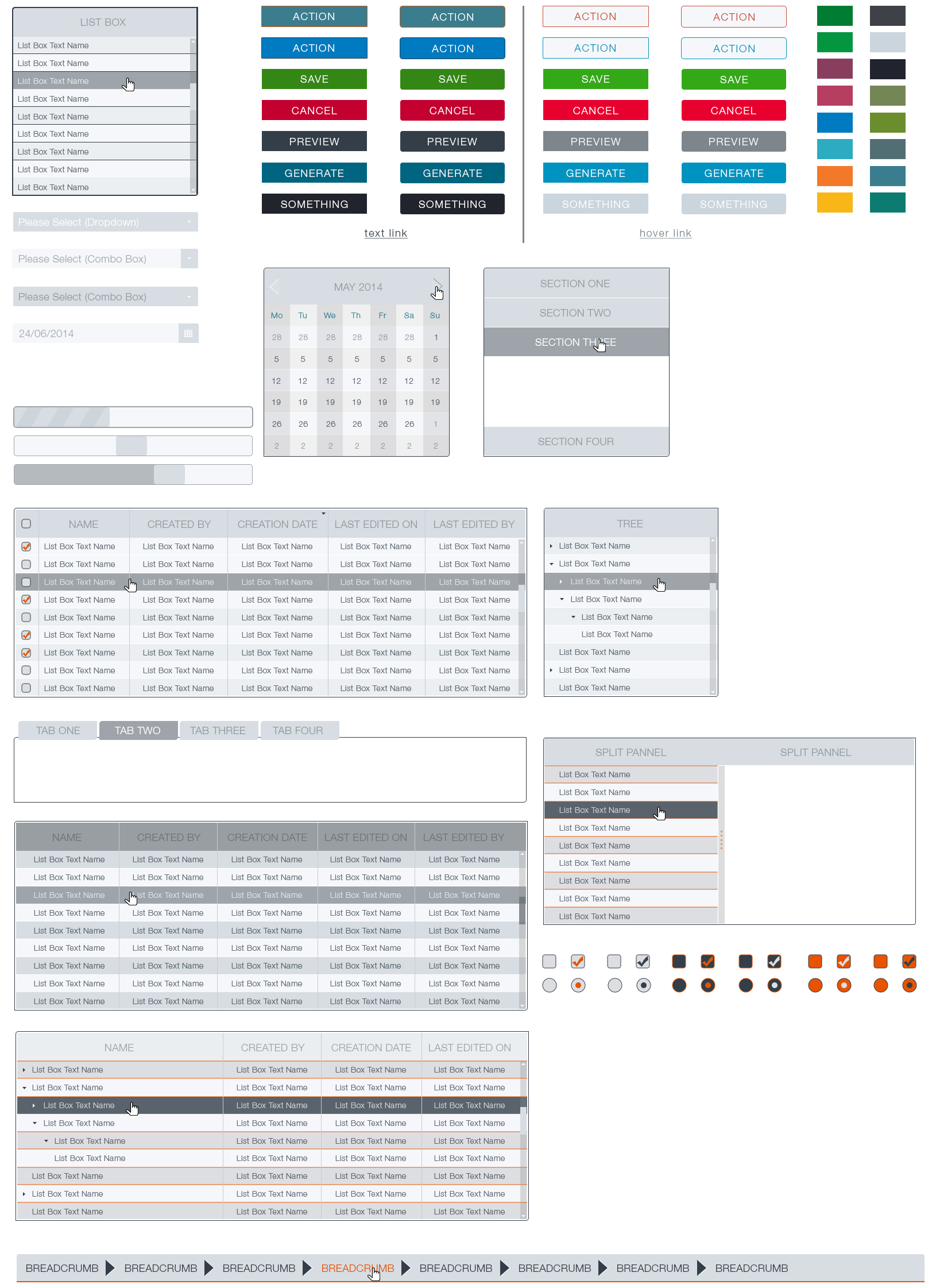 Configurable design system sample 2